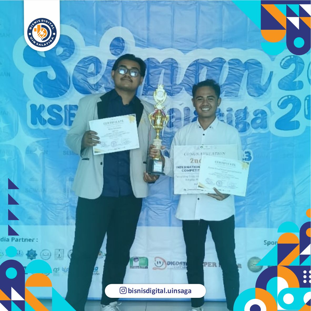 Mahasiswa Bisnis Digital UIN Salatiga Raih Juara 2 dalam Kompetisi Internasional SEIMAN 2024