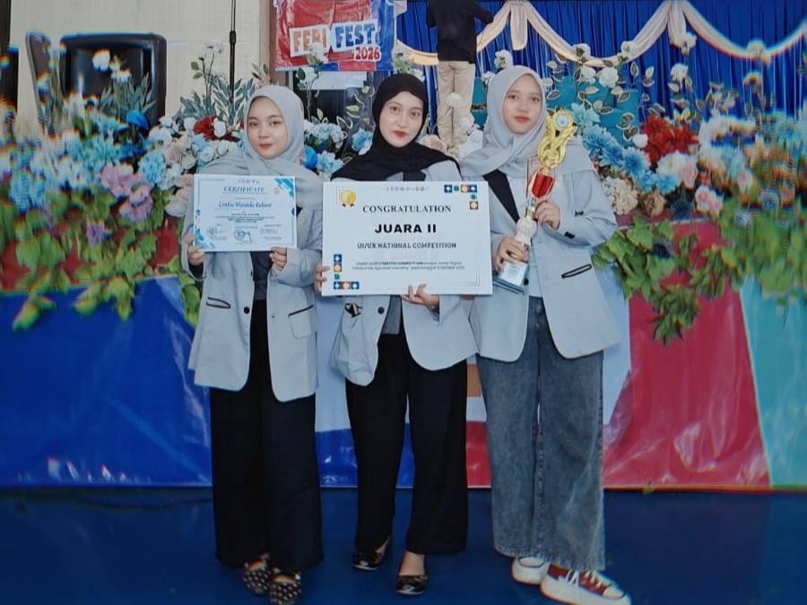 Mahasiswi Bisnis Digital UIN Salatiga Raih Juara 2 UI/UX Design Competition FEBI FEST 2026
