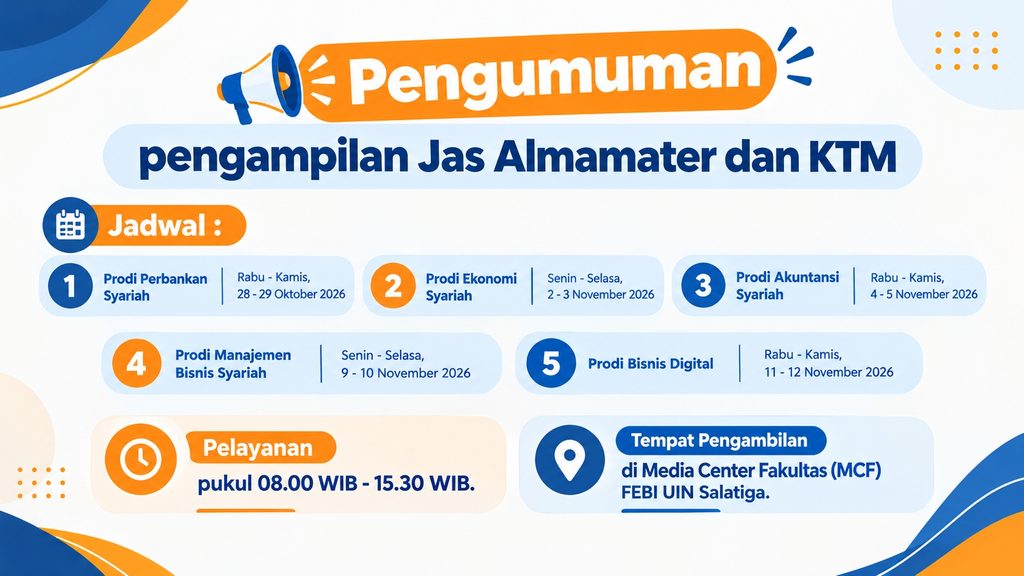 Pengumuman Pengambilan Jas Almamater dan KTM 1
